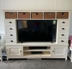 Landelijkes stijl tv kast incl rieten manden, Huis en Inrichting, Kasten | Televisiemeubels, Ophalen, Gebruikt, 150 tot 200 cm