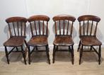 Set van 4 antieke Windsorstoelen, Ophalen of Verzenden