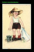 Berend Dam meisje even wassen, Ophalen of Verzenden, 1940 tot 1960, Ongelopen, Kinderen