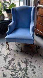 Blauwe fauteuil met oren, Huis en Inrichting, Fauteuils, Ophalen