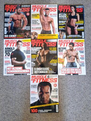Muscle & Fitness - 7 Tijdschriften - 2015-2017 beschikbaar voor biedingen