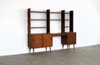 vintage wandmeubel | teak | jaren 60 | Zweeds, Gebruikt, ., Teakhout, Ophalen of Verzenden