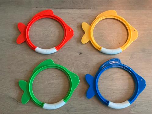 4 zinkende vis speeltjes om te duiken met drijfband, Watersport en Boten, Duiken, Zo goed als nieuw, Overige typen, Ophalen of Verzenden