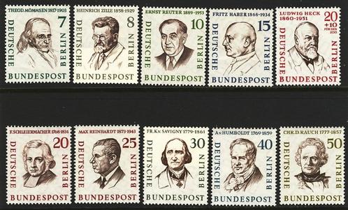 Berlijn 1957 nr. 163 t/m 172, serie beroemde mannen., Postzegels en Munten, Postzegels | Europa | Duitsland, Postfris, Overige periodes