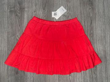 Bershka dames rode 100% katoenen skaters rok skirt maat M beschikbaar voor biedingen