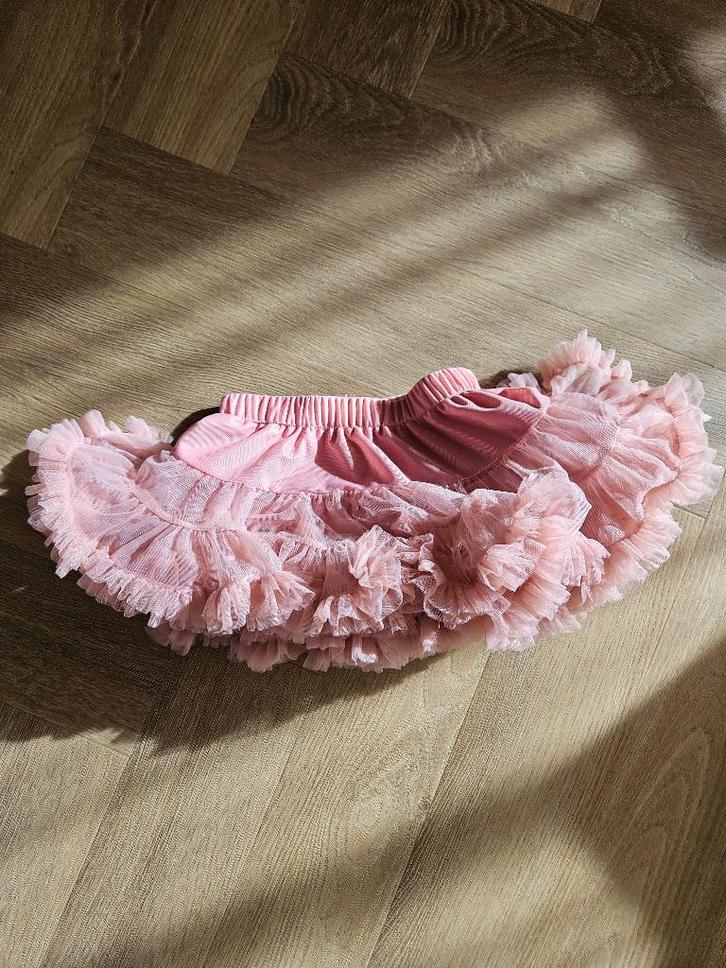 Tutu rokje roze baby maat 80 verstelbaar in maat, Kinderen en Baby's, Babykleding | Maat 80, Zo goed als nieuw, Meisje, Jurkje of Rokje
