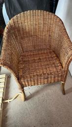 Rotan stoeltje, Huis en Inrichting, Banken | Sofa's en Chaises Longues, Gebruikt, Eenpersoons, Minder dan 75 cm, Riet of Rotan