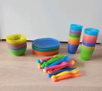 IKEA bordjes,  bestek, schaaltjes en bekers plastic, Huis en Inrichting, Keuken | Servies, Ophalen of Verzenden, Zo goed als nieuw