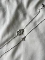 Zilveren armbandjes met kristal, Ophalen of Verzenden, Zo goed als nieuw, Zilver, Met kristal