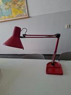 vintage HCF rode architectenlamp Deens design jaren 80 lamp, Gebruikt, Ophalen of Verzenden, Metaal, Minder dan 50 cm