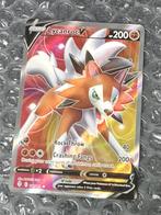 Full Art Lycanroc V 187/203 Evolving Skies Sword & Shield, Ophalen of Verzenden, Zo goed als nieuw, Losse kaart, Foil
