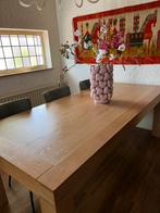 Eetkamertafel, 220x100x76, Ophalen, Eikenhout, 200 cm of meer, 50 tot 100 cm