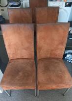 5 stoelen, Huis en Inrichting, Ophalen, Overige materialen, Gebruikt, Bruin
