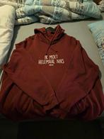 Bordeauxrode Hoodie met tekst van #Darum! - Maat 5XL, Kleding | Heren, Truien en Vesten, Verzenden, Maat 56/58 (XL), Gedragen