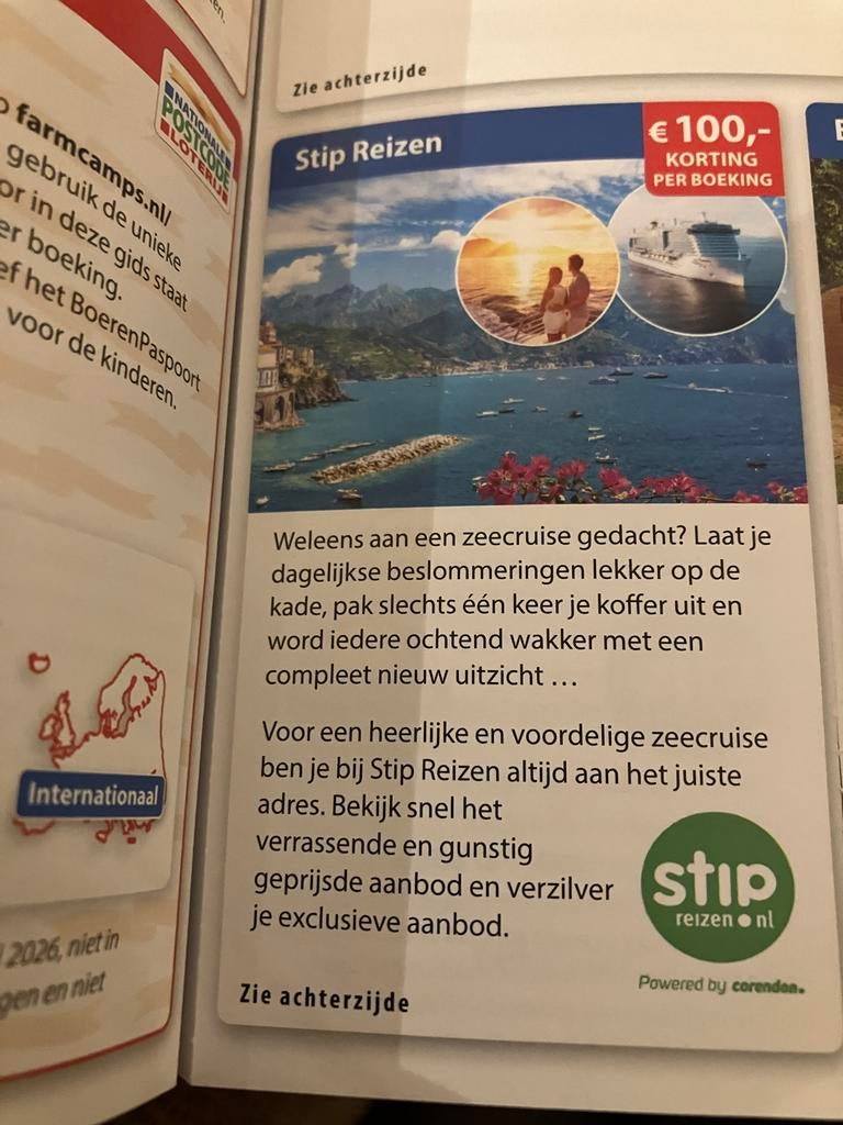 100 euro korting stip reizen, Tickets en Kaartjes, Eén persoon, Kortingsbon