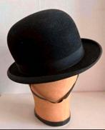 Antieke zwarte Ruiter Bowler hoed (set), Ophalen of Verzenden, Dames, Tress & Co