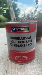 Spectrum crème hoogglans lak, Doe-het-zelf en Verbouw, Verf, Beits en Lak, Ophalen, Gebruikt, Overige kleuren, Lak