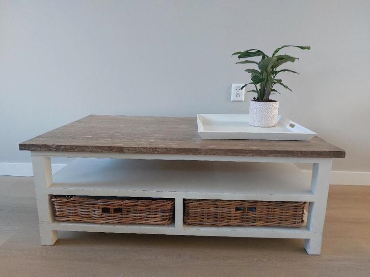 Salontafel, Huis en Inrichting, Tafels | Salontafels, Gebruikt, Minder dan 50 cm, 50 tot 100 cm, 100 tot 150 cm, Rechthoekig, Ophalen