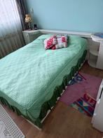 Bed te koop, Huis en Inrichting, Slaapkamer | Bedden, 100 cm, Wit, Tweepersoons, 200 cm