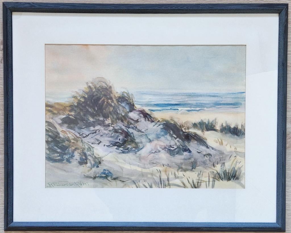 Andreas Petersen-Röm (1914-1985) - Duinlandschap, Antiek en Kunst, Kunst | Schilderijen | Klassiek, Ophalen of Verzenden