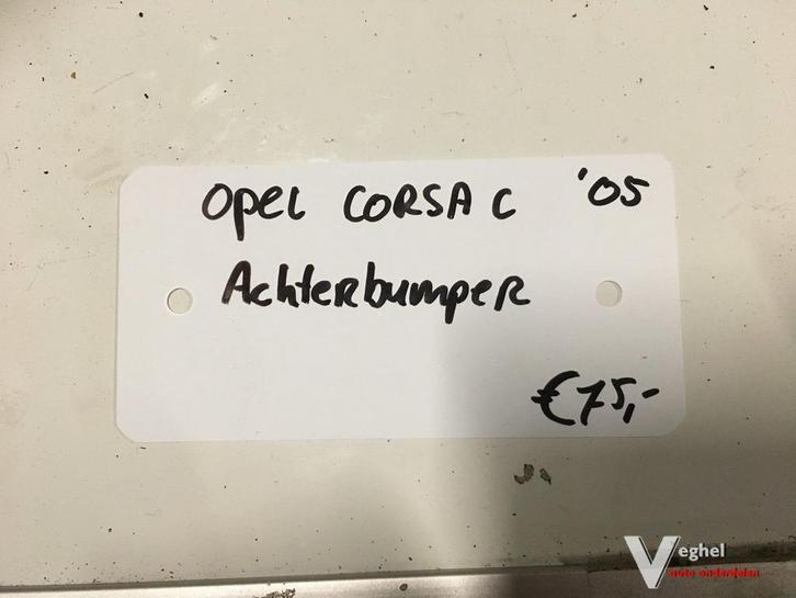 Opel Corsa C 2005 Achterbumper, Auto-onderdelen, Carrosserie en Plaatwerk, Bumper, Achter, Gebruikt, Ophalen
