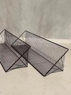 Jaren 70 wandrekken 2x vintage boekenplanken retro bruin, Gebruikt, Ophalen of Verzenden, Onbekend, Nvt