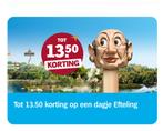 Efteling €13.50 korting op een kaartje, Tickets en Kaartjes, Drie personen of meer, Kortingskaart