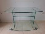 Glazen TV Meubel op Wieltjes - Alleen Afhalen!, Huis en Inrichting, Ophalen, 50 tot 100 cm, Modern, 25 tot 50 cm