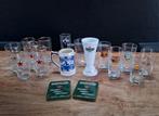 lot 15st vintage Heineken bierglazen bier-glas mok vaasje, Verzamelen, Biermerken, Ophalen of Verzenden, Gebruikt, Glas of Glazen