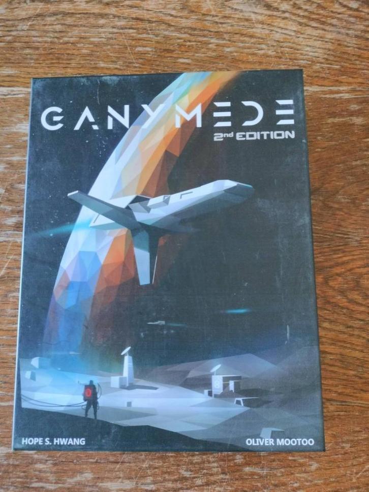 Ganymede + Moon expansion, Hobby en Vrije tijd, Gezelschapsspellen | Bordspellen, Zo goed als nieuw, Een of twee spelers, Drie of vier spelers
