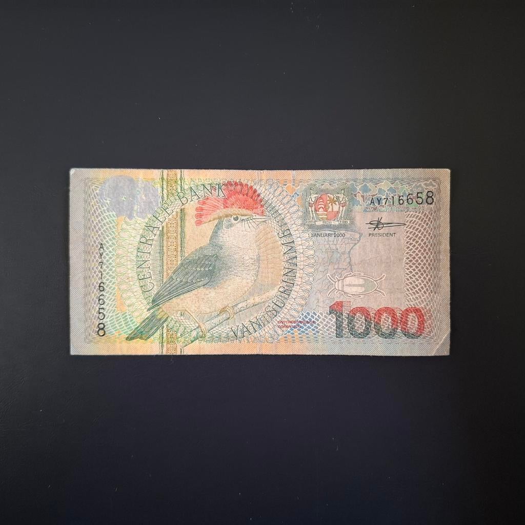 1000 gulden Suriname #039, Verzenden, Zuid-Amerika, Los biljet