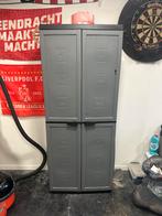 Gratis kunststof opbergkast – smal model – grijs/zwart, Tuin en Terras, Ophalen, Zo goed als nieuw, Kunststof, Overige typen