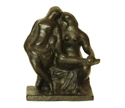 Beeld Charlotte van Pallandt : De vriendinnen, 1941, Antiek en Kunst, Kunst | Beelden en Houtsnijwerken, Ophalen of Verzenden