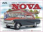 Bouwdoos 1964 Chevy Nova Resto Mod Moebius, Overige merken, Auto, Groter dan 1:32, Nieuw