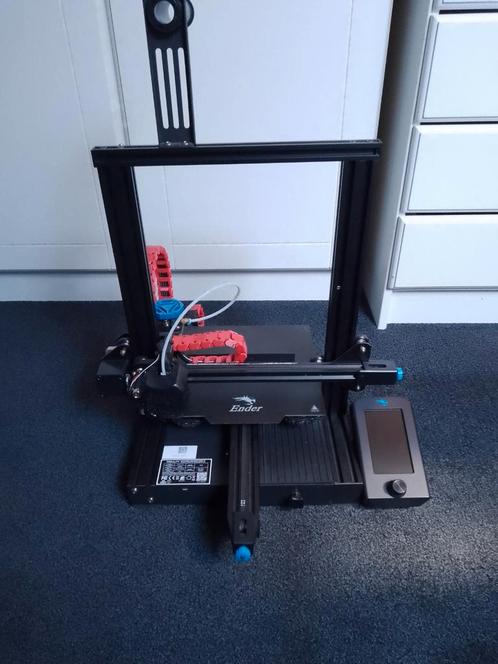 Creality ender 3 V2 3D printer (met upgrades en accessoires), Computers en Software, 3D Printers, Zo goed als nieuw, Ophalen