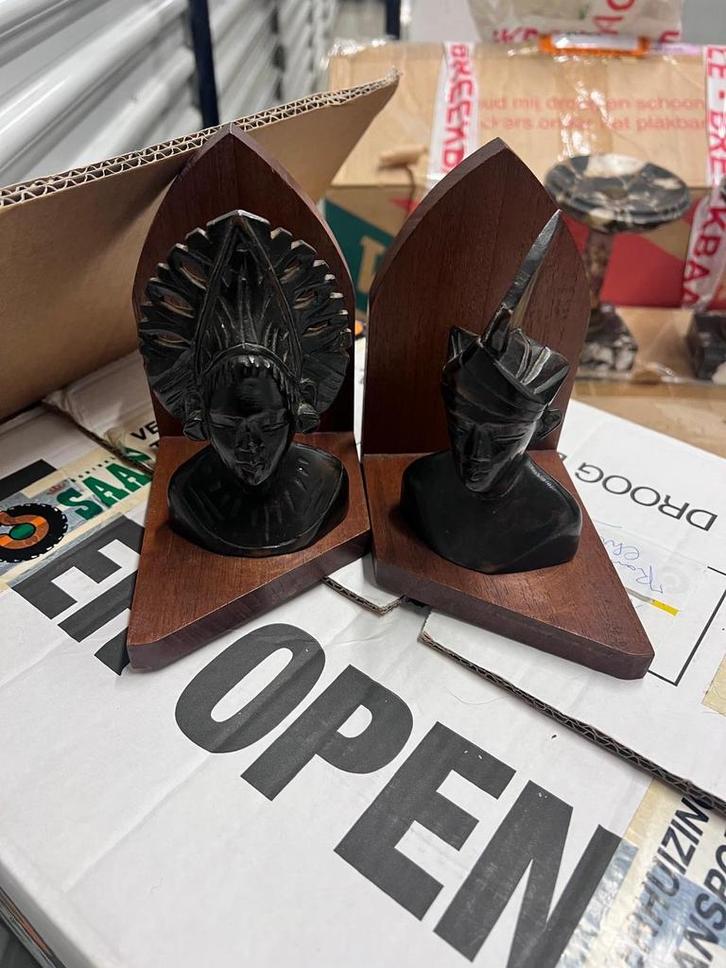 Vintage Bronzen Boekensteunen - Perfecte Staat!, Antiek en Kunst, Antiek | Woonaccessoires, Ophalen