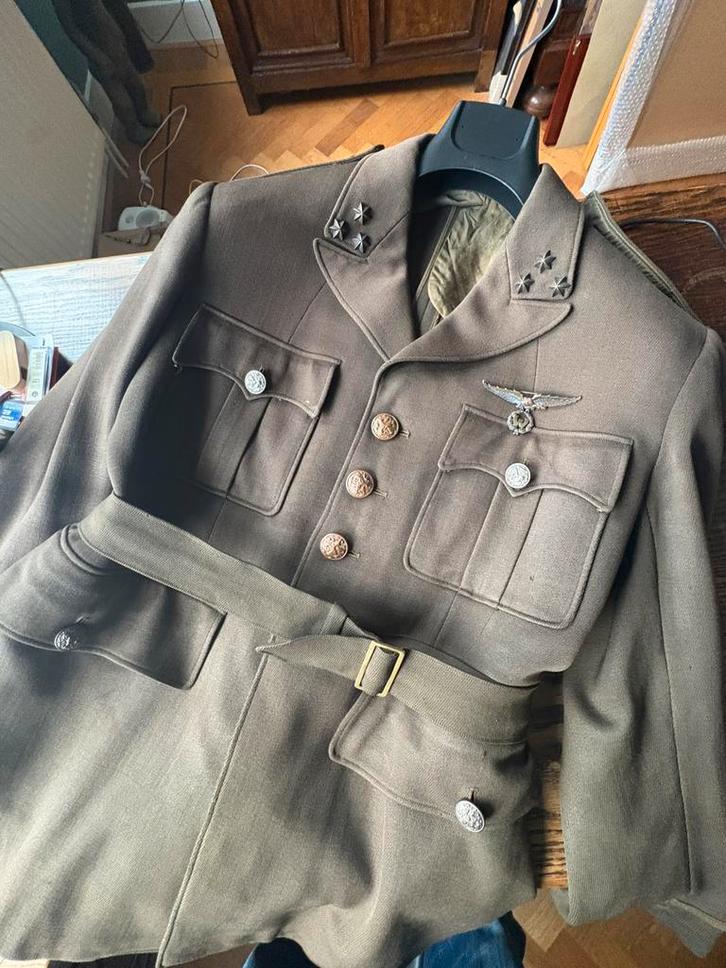 ML - KNIL uniform jas, Verzamelen, Militaria | Tweede Wereldoorlog, Luchtmacht, Kleding of Schoenen, Nederland, Ophalen of Verzenden