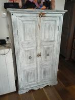 Mooie geverfde teakhouten kast, Huis en Inrichting, Kasten | Buffetkasten, Ophalen, Gebruikt, 50 tot 100 cm, Minder dan 100 cm