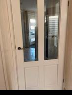 Binnendeur met glas (opdekdeur), Gebruikt, 80 tot 100 cm, Binnendeur, Ophalen of Verzenden