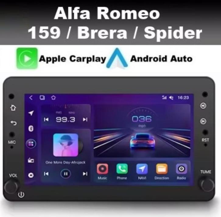 Alfa Romeo 159 Brera Spider radio navigatie wifi android 14, Auto diversen, Autoradio's, Nieuw, Ophalen of Verzenden