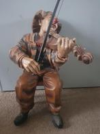 Houten clown met viool, Verzamelen, Beelden en Beeldjes, Ophalen, Gebruikt, Mens