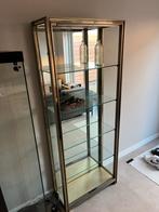 Vintage open vitrinekast 201,5 cm hoog belgo chrom hollywood, Ophalen, Met plank(en), Gebruikt, 200 cm of meer