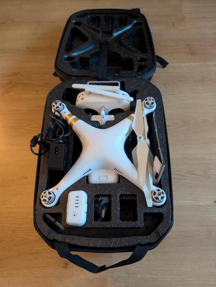 DJI Phantom 3 Professional Drone - Compleet met 2 Batterijen, Audio, Tv en Foto, Drones, Ophalen of Verzenden
