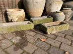 3 oude hardstenen troggen, Tuin en Terras, Waterpartijen en Fonteinen, Ophalen, Gebruikt, Graniet, Waterornament