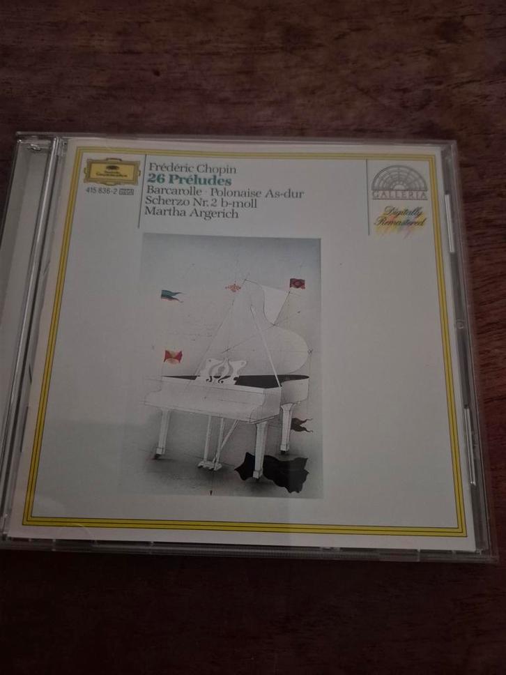 Chopin - 26 Preludes - Martha Argerich (CD), Cd's en Dvd's, Cd's | Klassiek, Gebruikt, Kamermuziek, Romantiek, Ophalen of Verzenden
