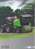 Folder Deutz Fahr Fixmaster Balepack 235, Ophalen of Verzenden, Gelezen, Tractor en Landbouw