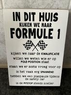 Tekst bord formule 1, Ophalen of Verzenden, Zo goed als nieuw