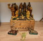 Antieke Kerststal gips / Kerstbeelden, Diversen, Kerst, Ophalen, Gebruikt