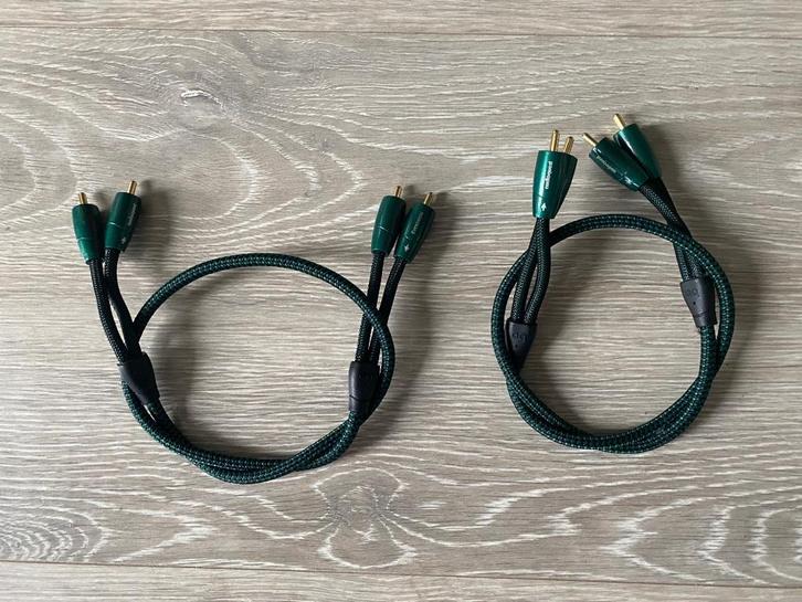 2x AUDIOQUEST RCA/RCA EVERGREEN (prijs is per stuk), Audio, Tv en Foto, Audiokabels en Televisiekabels, Zo goed als nieuw, Interlink-kabel