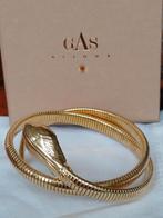 Armband(bangle) met slangenkop, gold plated van Gas Bijoux, Ophalen of Verzenden, Zo goed als nieuw, Goud